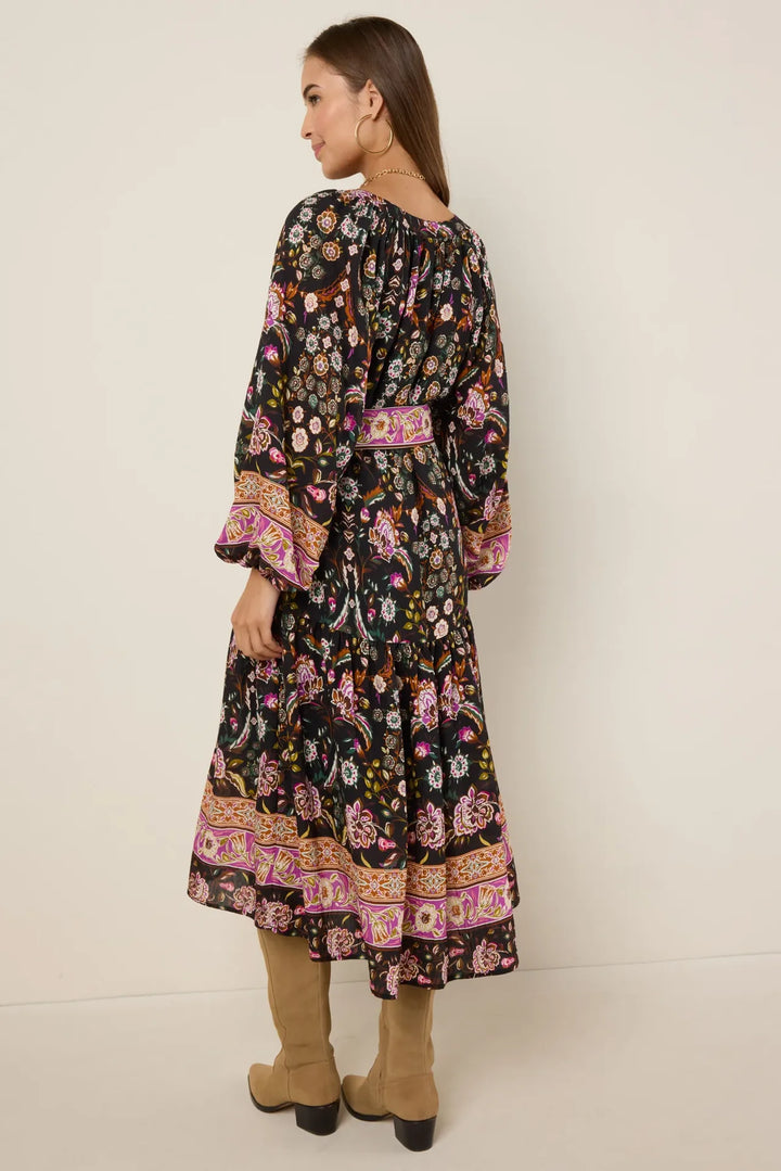 LONG SLEEVE MIDI DRESS