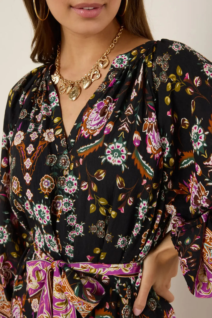 LONG SLEEVE MIDI DRESS