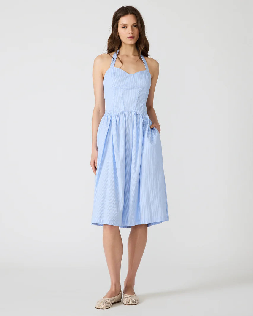 blue dress for baby girl LEIGH-ANNE DRESS – Copper Penny