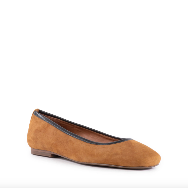 CITY STREETS 2-TONE SUEDE FLAT
