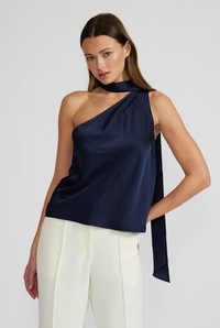 SUSAN TIE NECK TOP