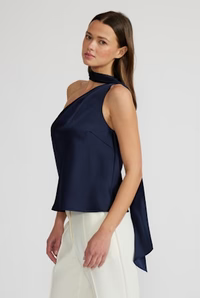 SUSAN TIE NECK TOP