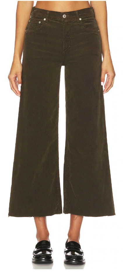 LYRA WIDE LEG CROP IN CORDUROY