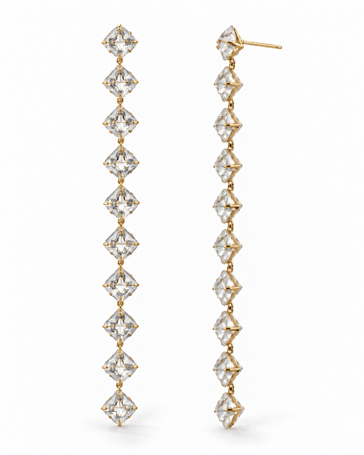 Celestine CZ Drop Earrings