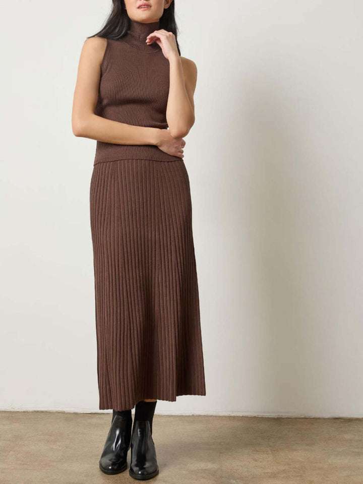 STRAIGHT RIB SKIRT