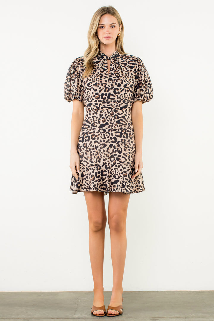 CHEETAH MINI DRESS