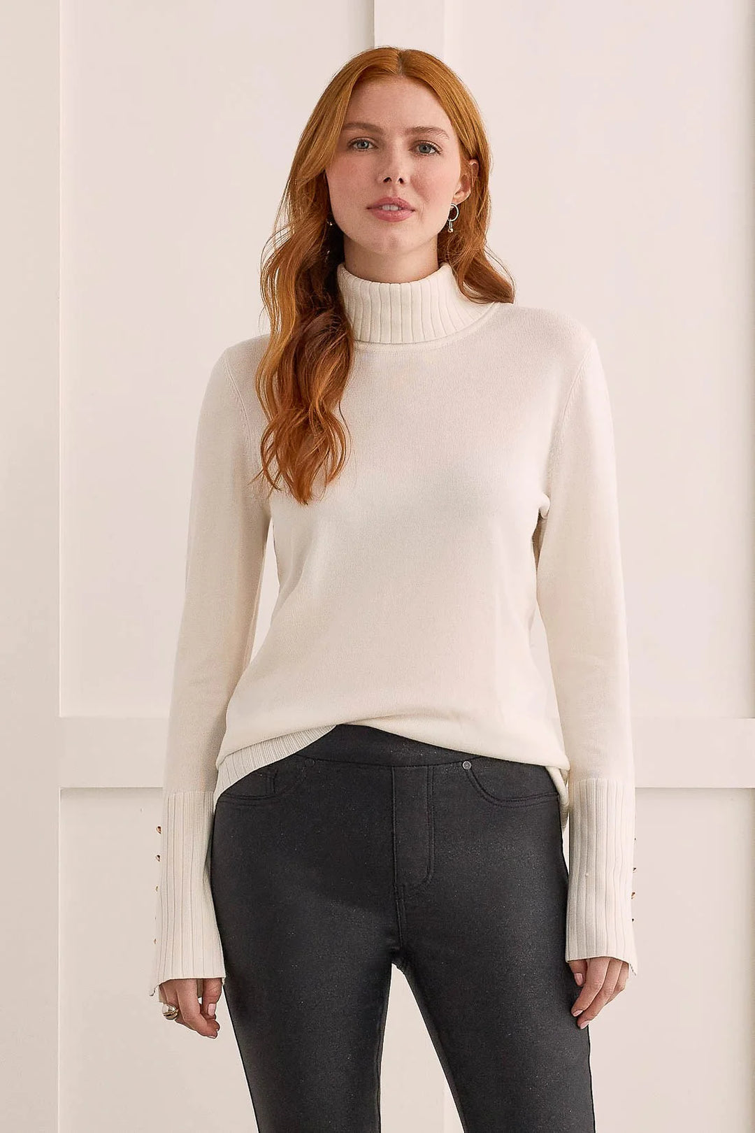 TURTLENK SWEATER WITH BUTTONS – Copper Penny