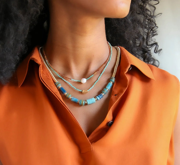 TRIBE BEADED NECKLACE