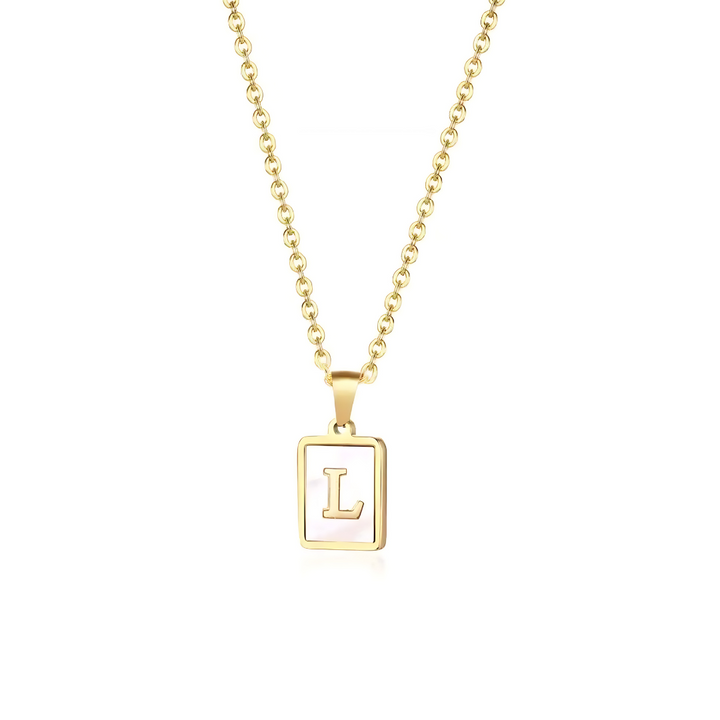 Mother of Pearl Initial Cards