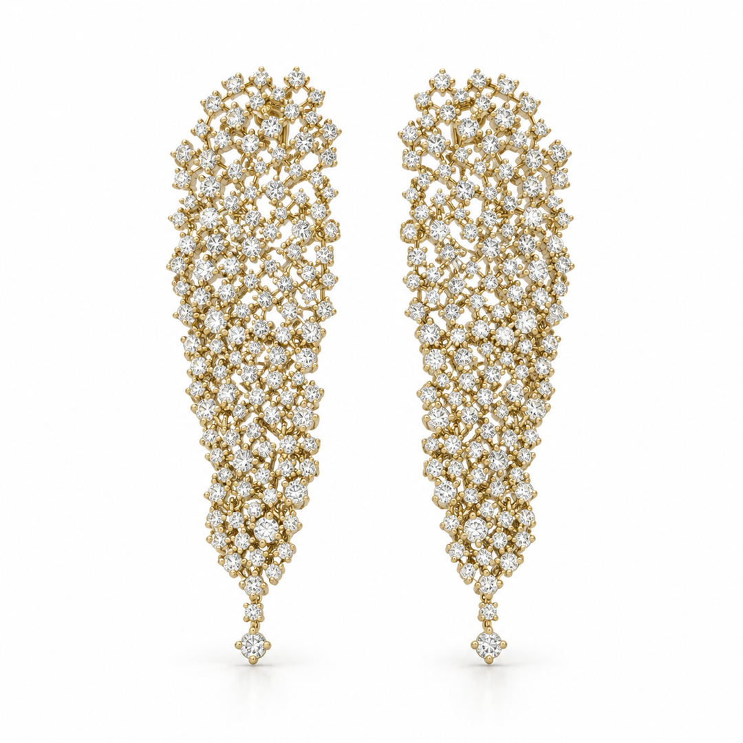 Vionette Crystal Drop Earrings