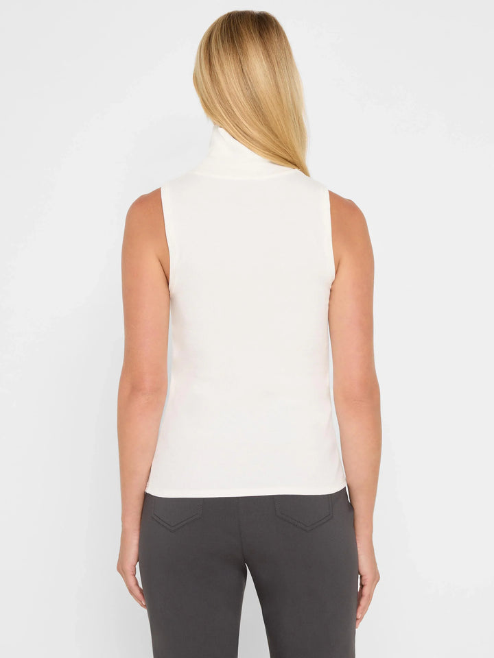PERFECT KNIT RIB TURTLENECK TANK