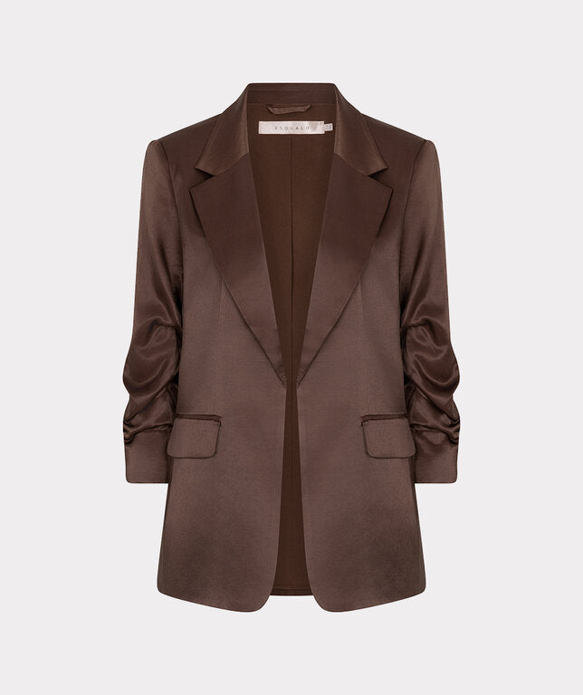 BLAZER SHINY - RUCHED SLEEVE