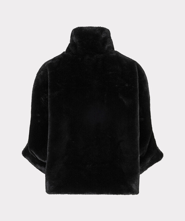 COAT PONCHO FAUX FUR