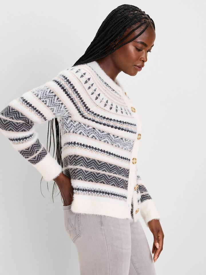 FAIRISLE STRIPE CARDIGAN