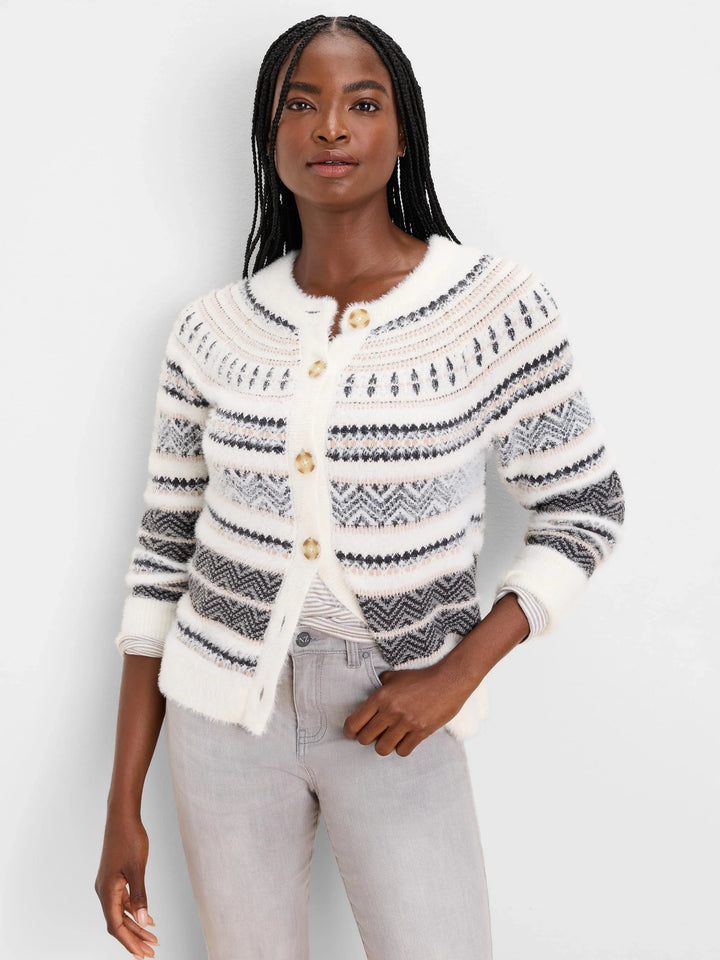 FAIRISLE STRIPE CARDIGAN