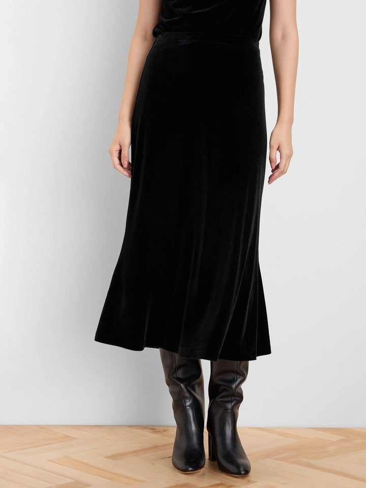 VELVET SLIP SKIRT