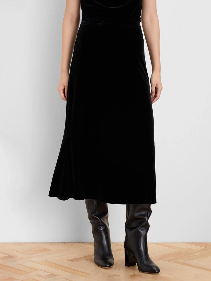 VELVET SLIP SKIRT