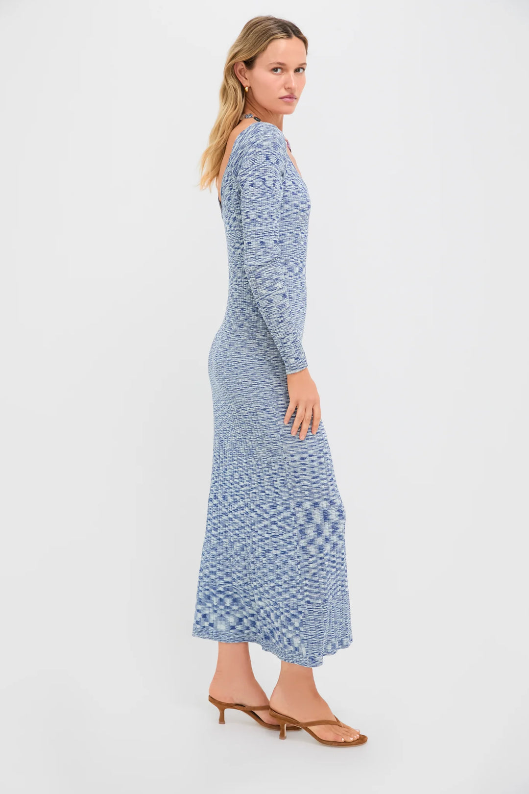 HARPER OFF THE SHOULDER SWEATER KNIT DRESS - NAVY H / Small / G258WD6128 HARPER OFF THE SHOULDER SWEATER KNIT DRESS - NAVY H / Small / G258WD6128