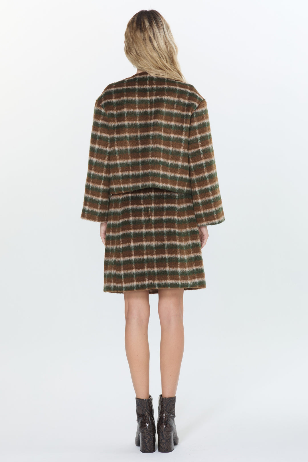 Millie Brushed Plaid Jacket