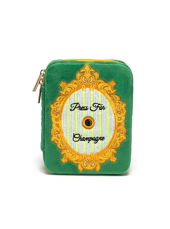 CHAMPAGNE JEWELRY ZIP CASE