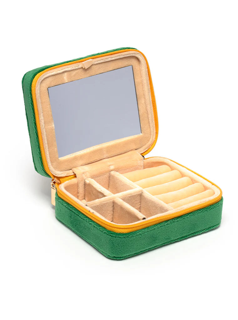 CHAMPAGNE JEWELRY ZIP CASE