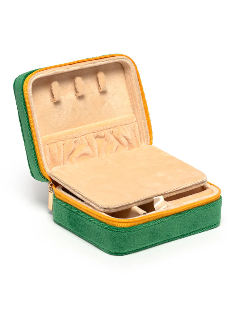 CHAMPAGNE JEWELRY ZIP CASE