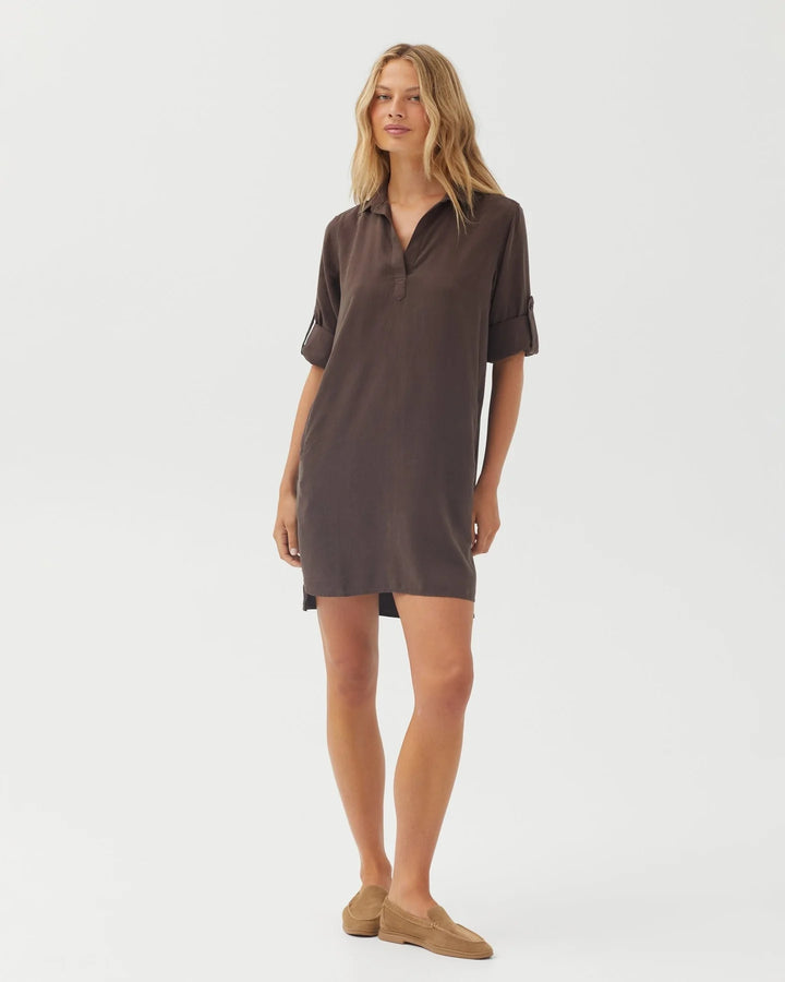 LONG SLEEVE A-LINE DRESS
