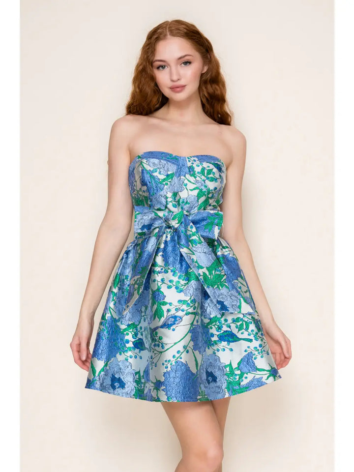 SPRING GARDEN TUBE MINI DRESS