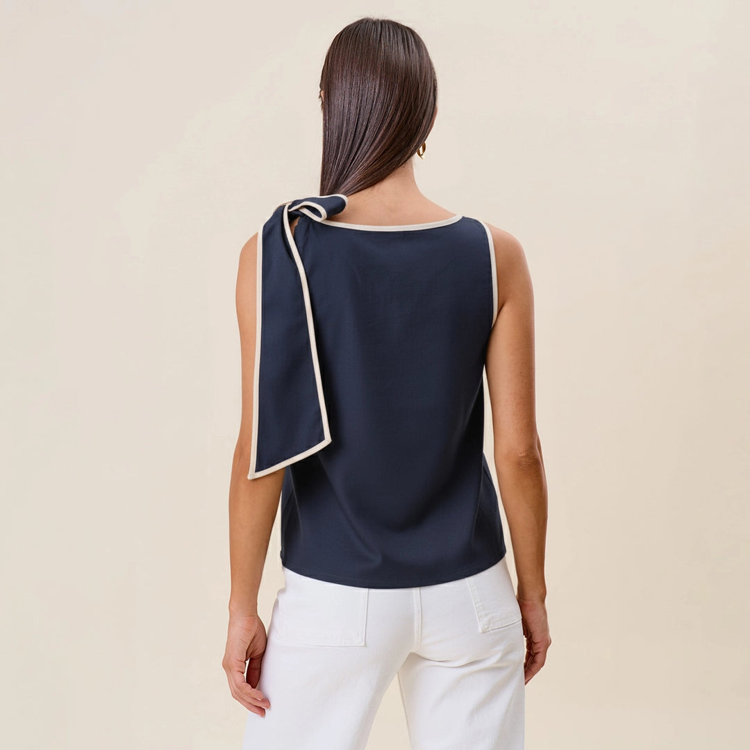 BOW SHOULDER TOP