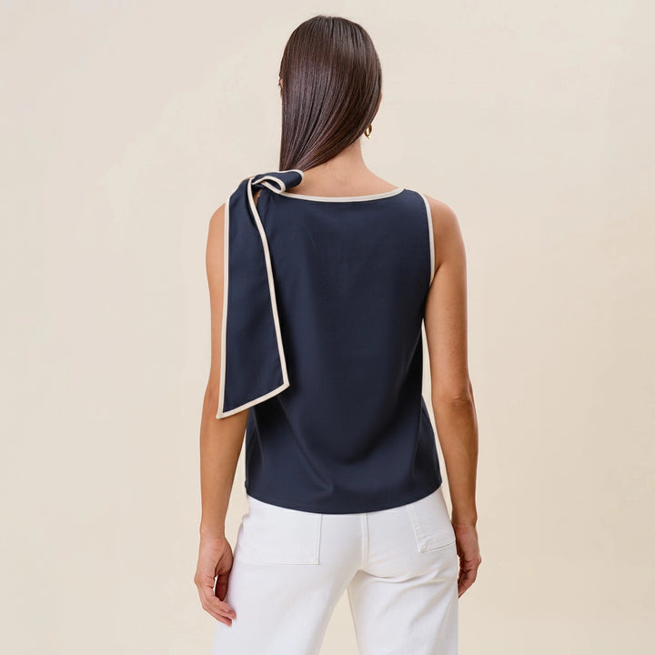BOW SHOULDER TOP