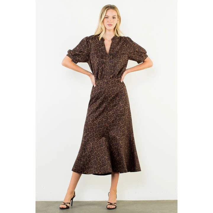 LONG ANIMAL PRINT SKIRT