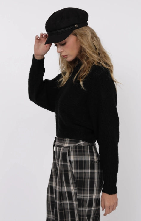 REMEMBER ME OVERLAPPED BACK SWEATER