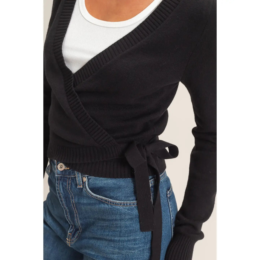 WRAP KNIT CARDIGAN