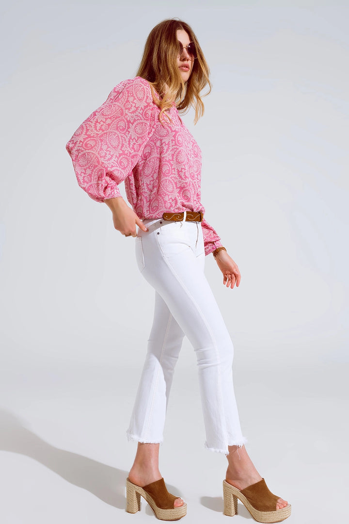 HIGH RISE BASIC FLARED JEANS