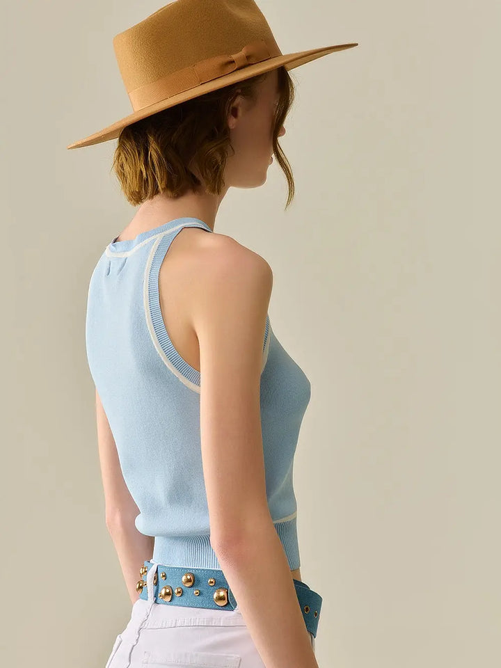 SLEEVELESS SWEATER