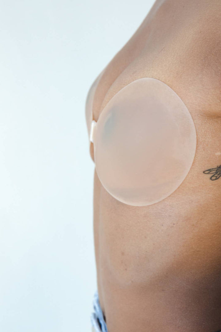 Silicone Stick On Bra: Light Tint / B