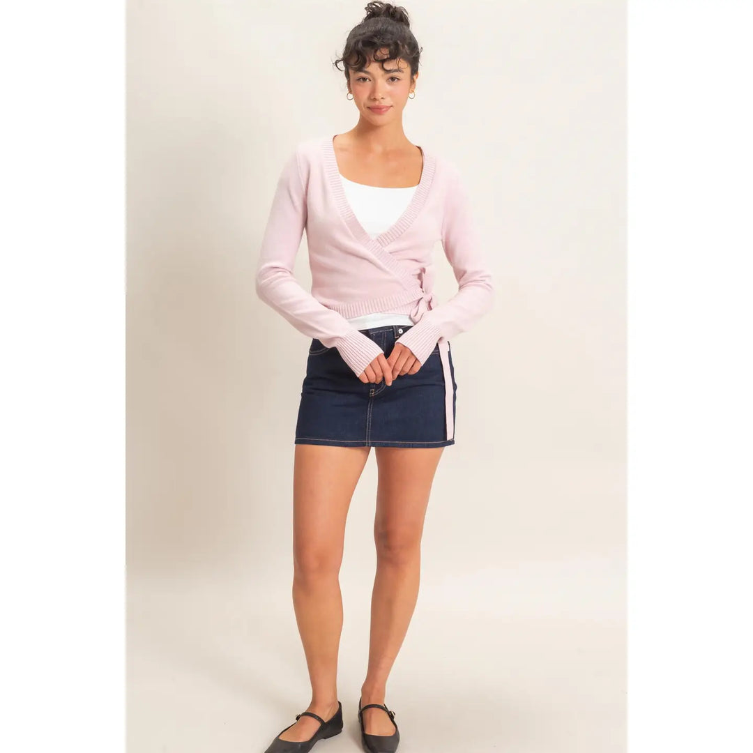 WRAP KNIT CARDIGAN