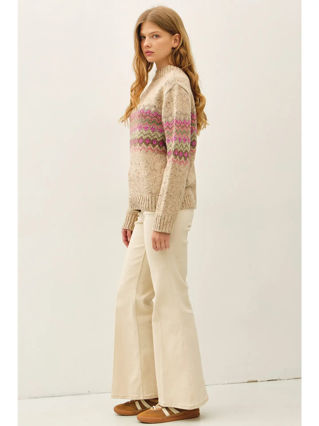 COMO FAIR ISLE MID BLOCK SWEATER