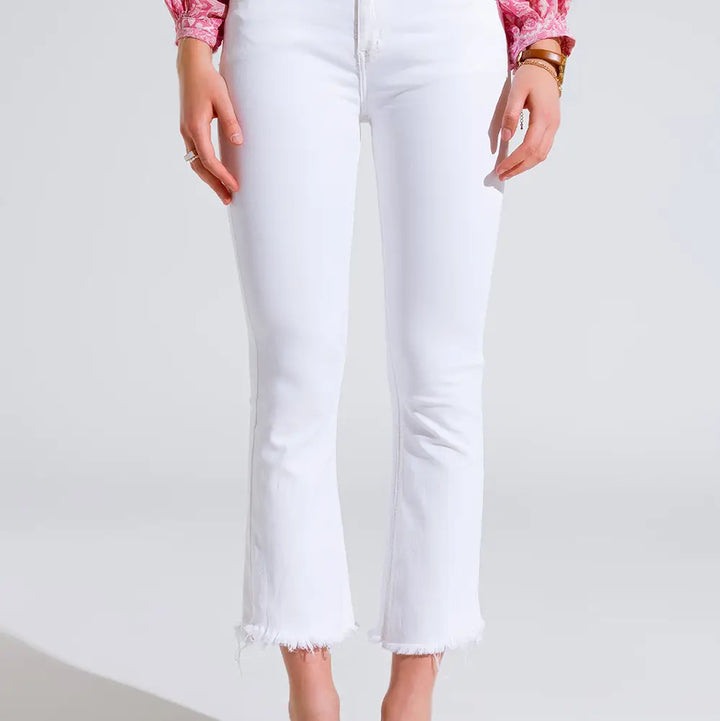 HIGH RISE BASIC FLARED JEANS