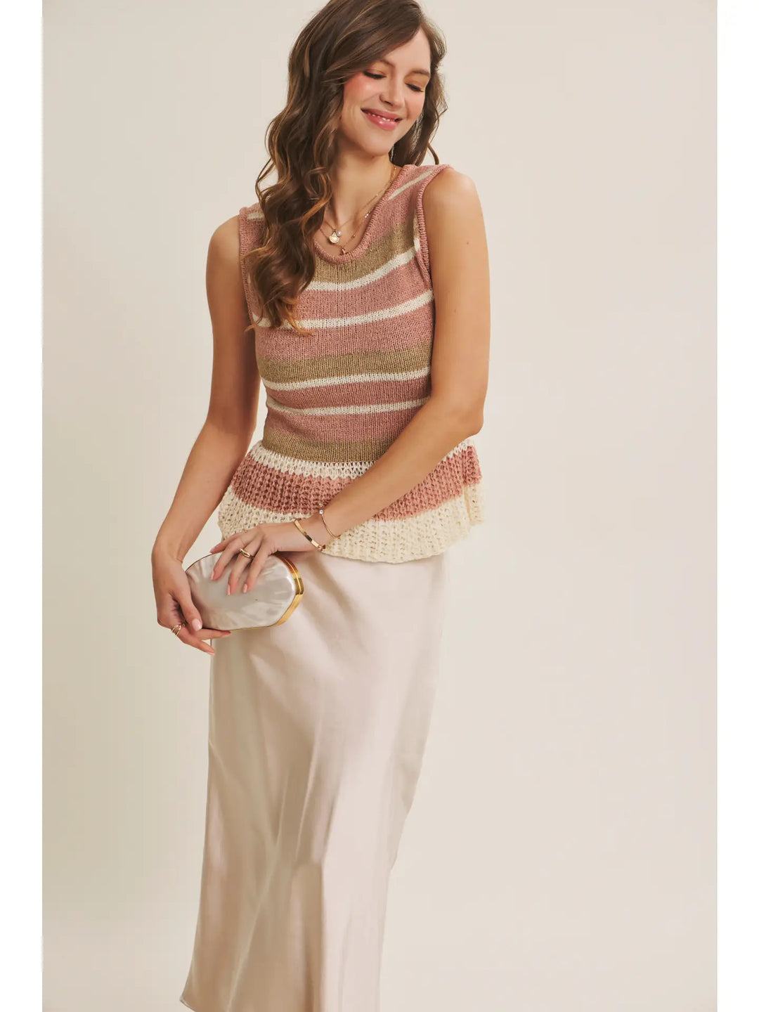 SILKY SATIN BIAS CUT SKIRT