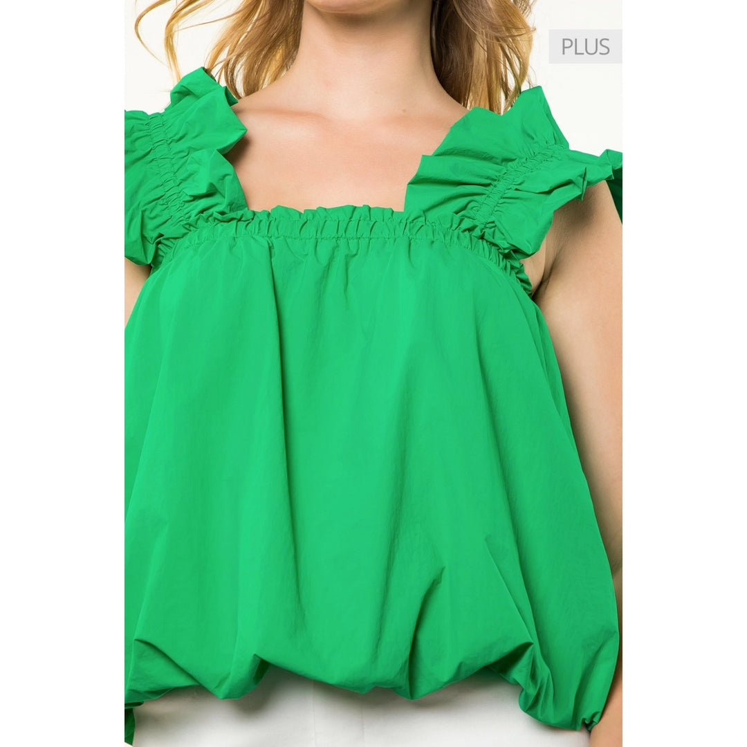 FLORAL PRINT BUBBLE TOP