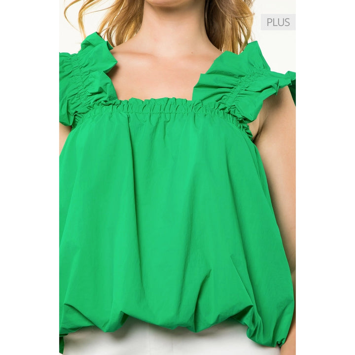 FLORAL PRINT BUBBLE TOP