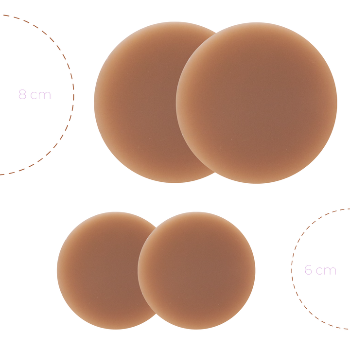 6cm Nipple Covers: Light Tint