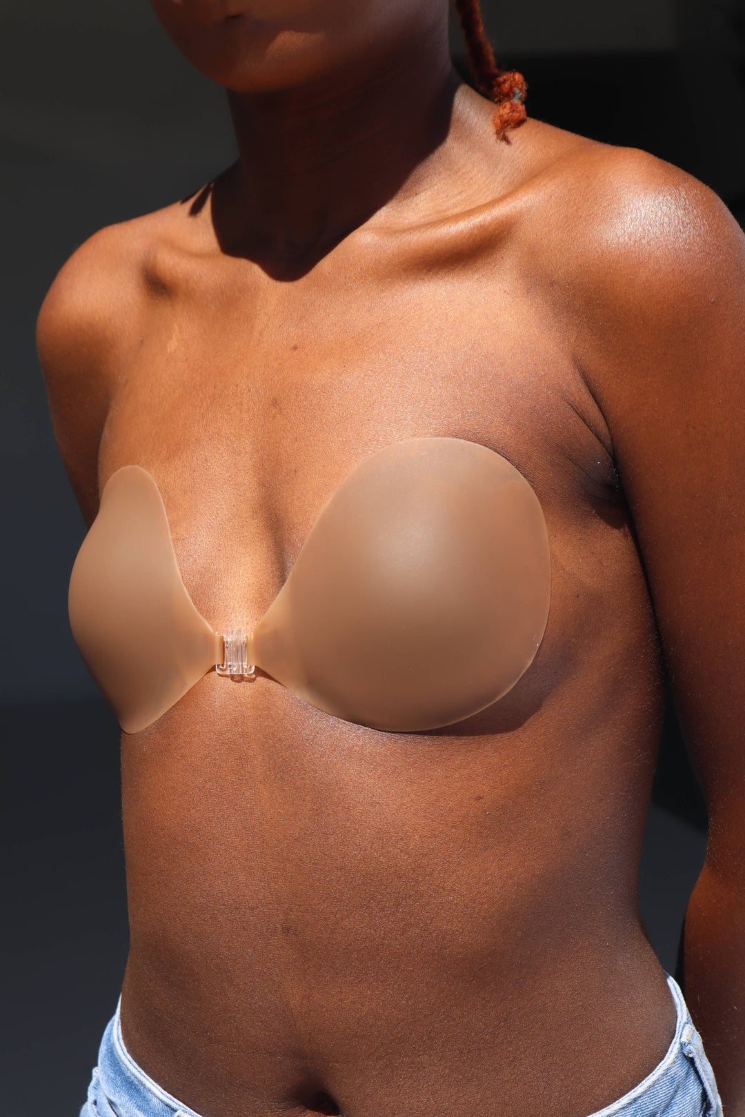 Silicone Stick On Bra: Light Tint / B
