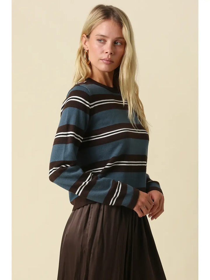 ADDISON STRIPE KNIT TOP