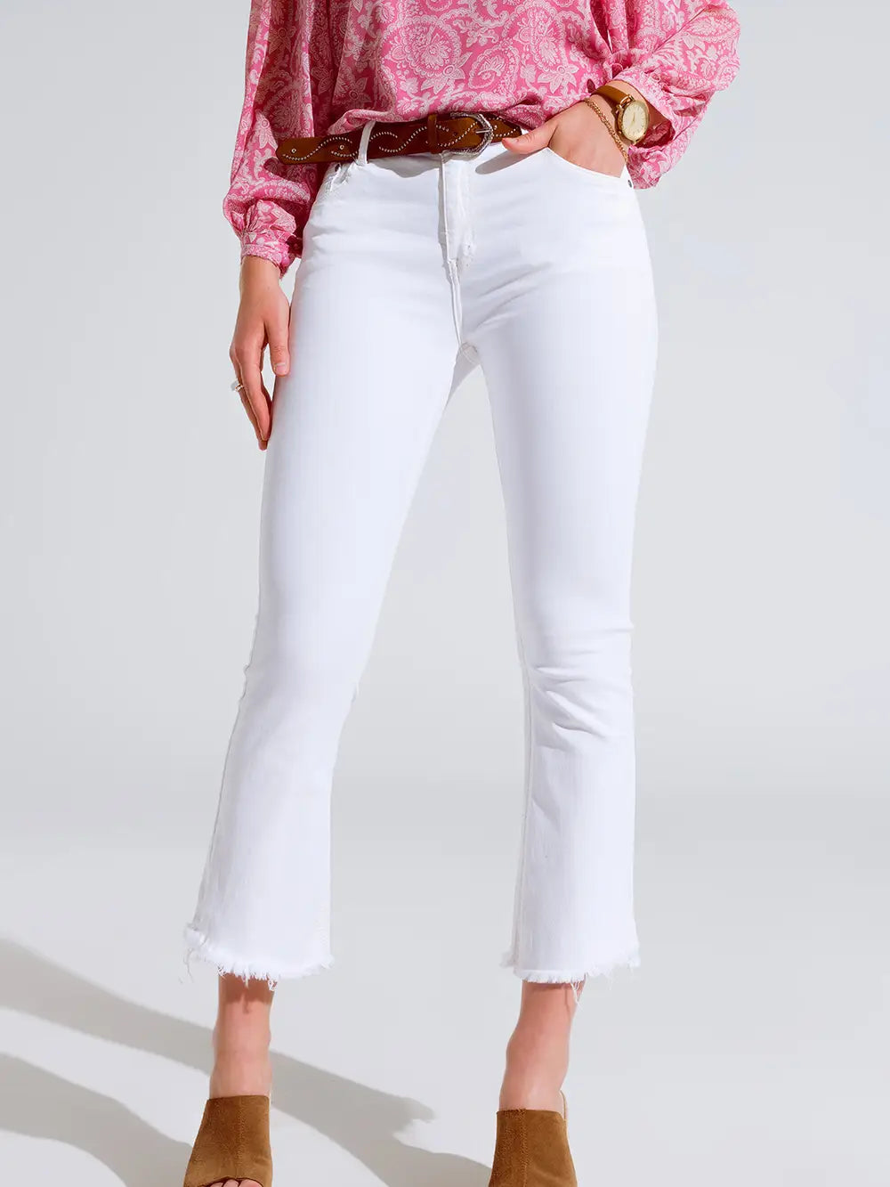 HIGH RISE BASIC FLARED JEANS