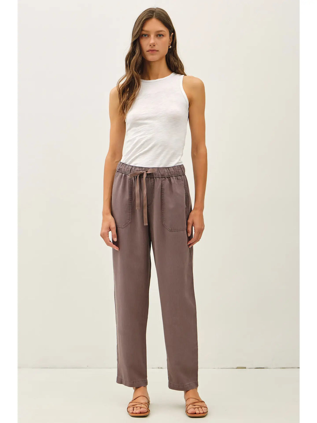 TENCEL TAPERED PANTS