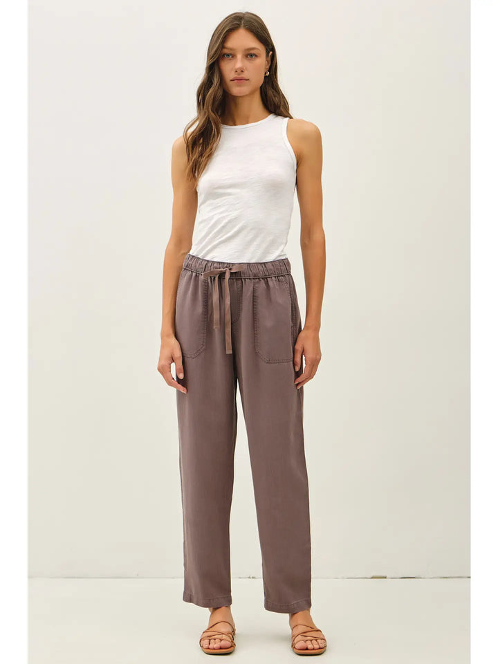 TENCEL TAPERED PANTS