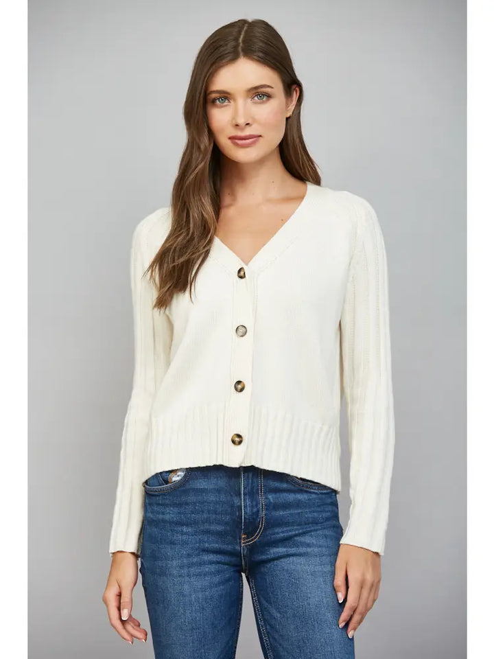 CASHMERE BLEND CARDIGAN
