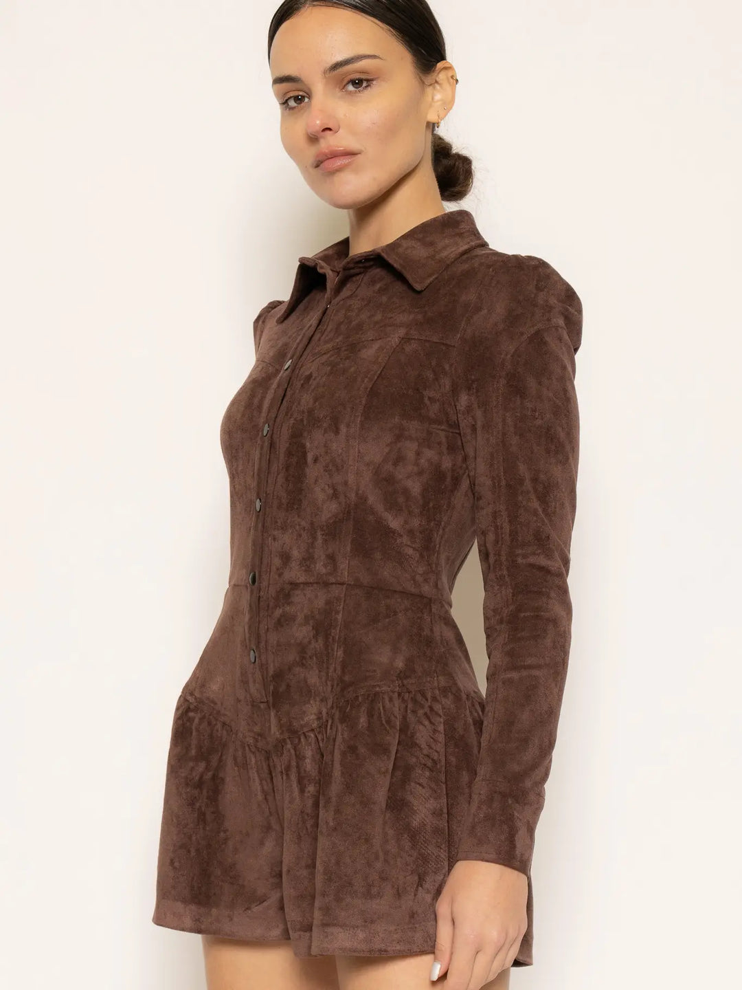 LONG SLEEVE COLLAR ROMPER